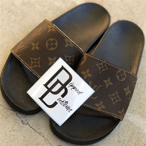 lv monogram slides.